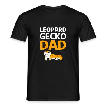 Leopard Gecko - Männer T-Shirt - Schwarz - Vorne - AI Model Male 178 light (178cm)