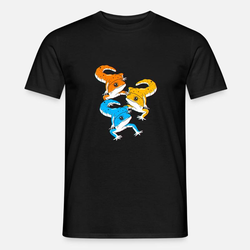 Leopard Gecko - Männer T-Shirt - Schwarz