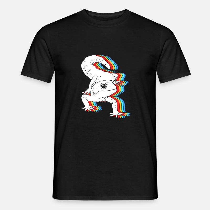 Leopard Gecko - Männer T-Shirt - Schwarz