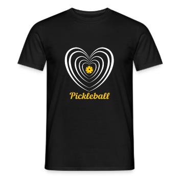 Pickleball - Männer T-Shirt - Schwarz - Vorne - AI Model Male 178 light (178cm)