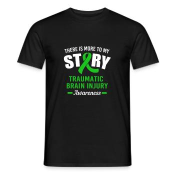 Traumatic brain injury - Men's T-Shirt - black - Front - AI Model Male 178 light (178cm)