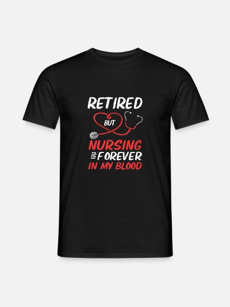 Pension d’infirmière - T-shirt homme - noir