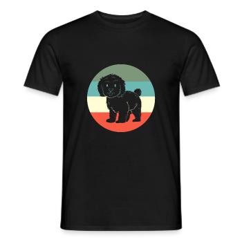 Goldendoodle - Männer T-Shirt - Schwarz - Vorne - AI Model Male 178 light (178cm)