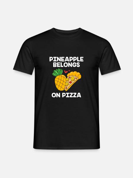 Pizza Hawaii Pizza Pineapple - Men's T-Shirt - black