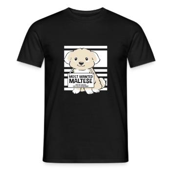Maltais - T-shirt homme - noir - Devant - AI Model Male 178 light (178cm)