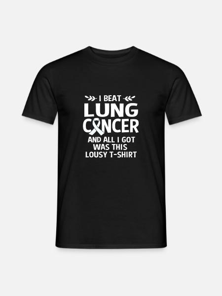 Lung Cancer Survivor Lung - Men's T-Shirt - black