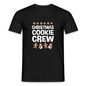 bonhomme en pain d’épice Coeur en pain d’épice Snacking en pain d’épice - T-shirt homme - noir - Devant - AI Model Male 178 light (178cm)