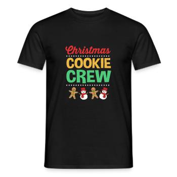 bonhomme en pain d’épice Coeur en pain d’épice Snacking en pain d’épice - T-shirt homme - noir - Devant - AI Model Male 178 light (178cm)