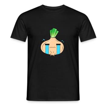 Zwiebel - Männer T-Shirt - Schwarz - Vorne - AI Model Male 178 light (178cm)