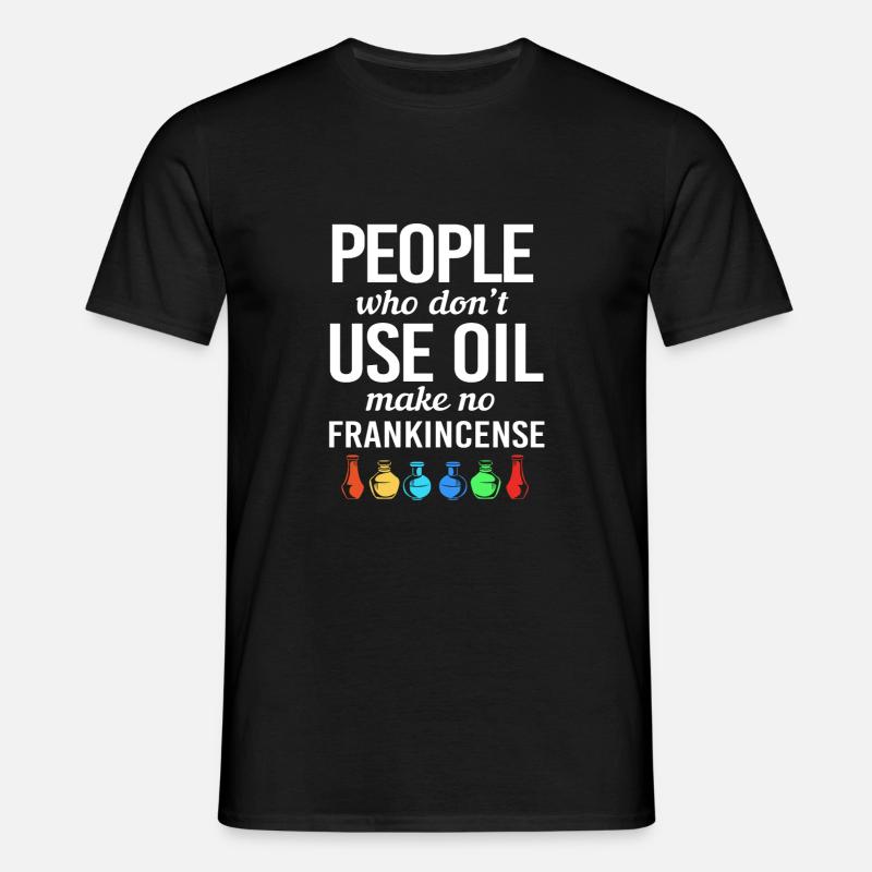 Ätherisches Öl - Männer T-Shirt - Schwarz