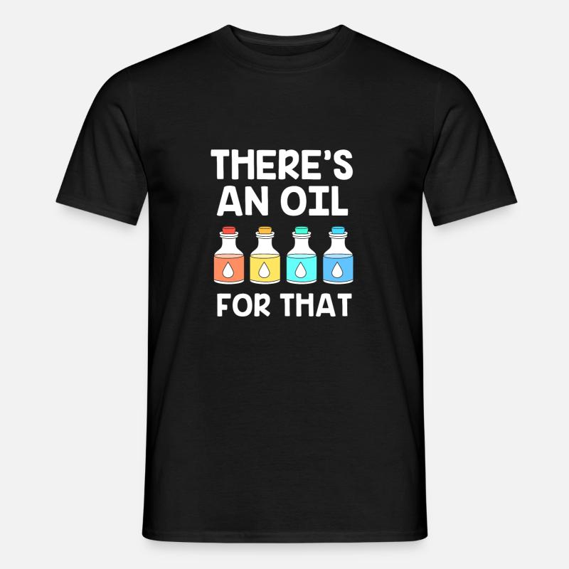 Ätherisches Öl - Männer T-Shirt - Schwarz