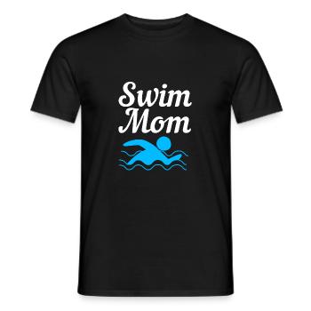 Schwimmen Schwimmer Schwimmbad Schwimmlehrer - Männer T-Shirt - Schwarz - Vorne - AI Model Male 178 light (178cm)