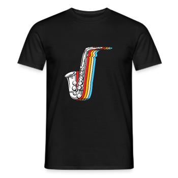 Saxophoniste saxophoniste - T-shirt homme - noir - Devant - AI Model Male 178 light (178cm)