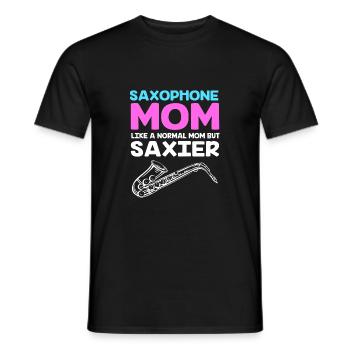 Saxophon Saxophonist - Männer T-Shirt - Schwarz - Vorne - AI Model Male 178 light (178cm)