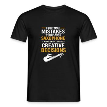 Saxophoniste saxophoniste - T-shirt homme - noir - Devant - AI Model Male 178 light (178cm)