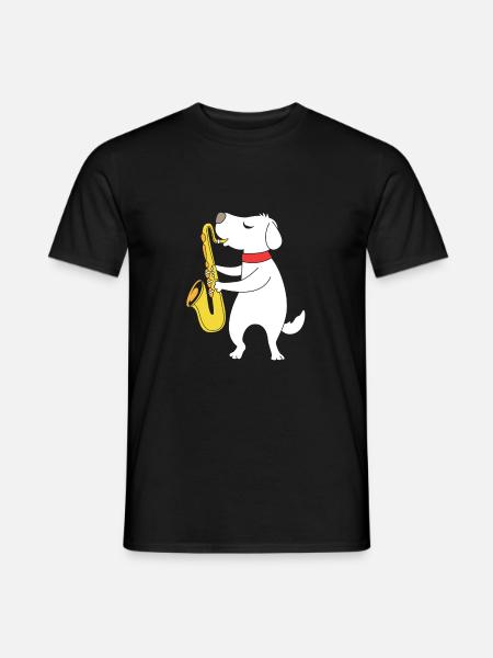 Saxophone Saxophonist - Men's T-Shirt - black