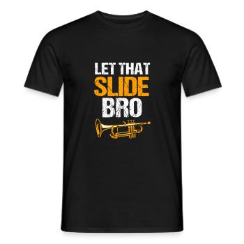 Posaune - Männer T-Shirt - Schwarz - Vorne - AI Model Male 178 light (178cm)