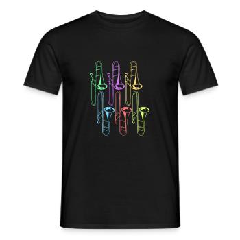 Trombone - T-shirt homme - noir - Devant - AI Model Male 178 light (178cm)