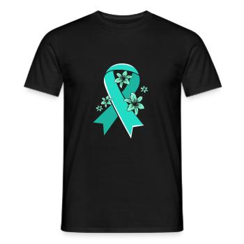 Sensibilisation au SOPK - T-shirt homme - noir - Devant - AI Model Male 178 light (178cm)