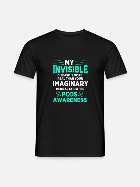 Pcos-Bewusstsein - Männer T-Shirt - Schwarz