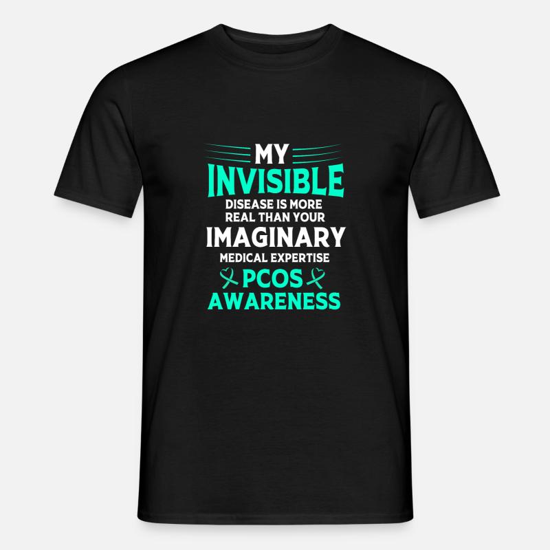 Pcos-Bewusstsein - Männer T-Shirt - Schwarz