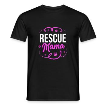 Dog Rescue Animal Rights Animal Rescue Animal Shelter - Men's T-Shirt - black - Front - AI Model Male 178 light (178cm)