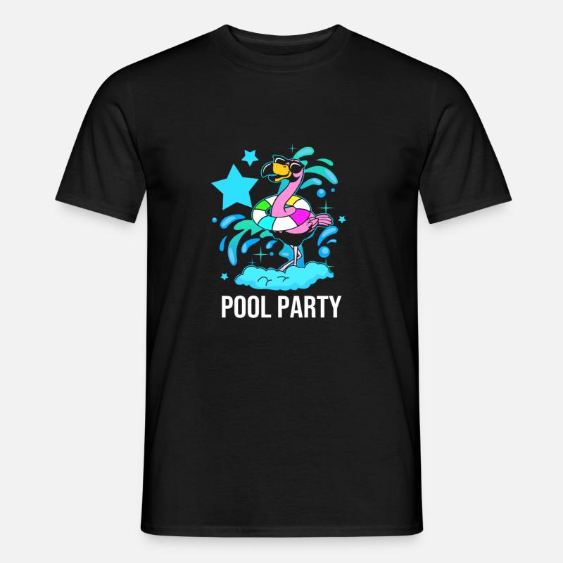 Pool Party - Männer T-Shirt - Schwarz