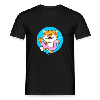 Pool Party - Männer T-Shirt - Schwarz - Vorne - AI Model Male 178 light (178cm)