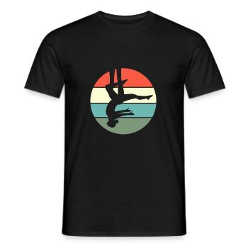 Aerial Yoga Air Yoga - Männer T-Shirt - Schwarz - Vorne - AI Model Male 178 light (178cm)