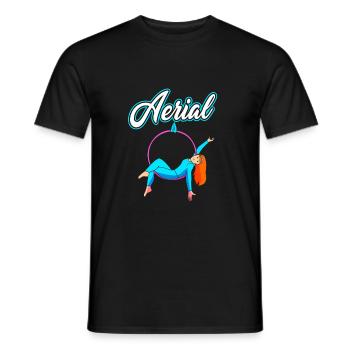 Aerial Yoga Air Yoga - Männer T-Shirt - Schwarz - Vorne - AI Model Male 178 light (178cm)