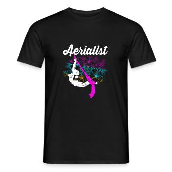 Aerial Yoga Air Yoga - Männer T-Shirt - Schwarz - Vorne - AI Model Male 178 light (178cm)