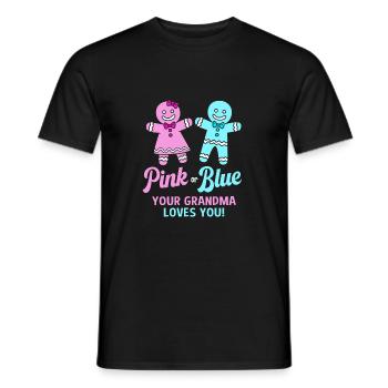 Noël sexe révéler nouveau-né bébé dictons - T-shirt homme - noir - Devant - AI Model Male 178 light (178cm)