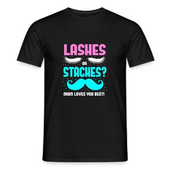 Weihnachten Gender Reveal Neugeborenes Babysprüche - Männer T-Shirt - Schwarz - Vorne - AI Model Male 178 light (178cm)