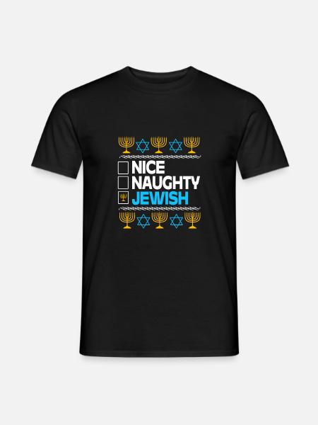 Hanukkah - Men's T-Shirt - black
