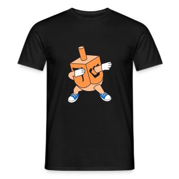 Hanukkah - Men's T-Shirt - black - Front - AI Model Male 178 light (178cm)