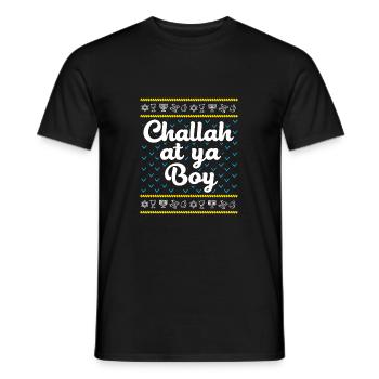 Hanukkah - Men's T-Shirt - black - Front - AI Model Male 178 light (178cm)