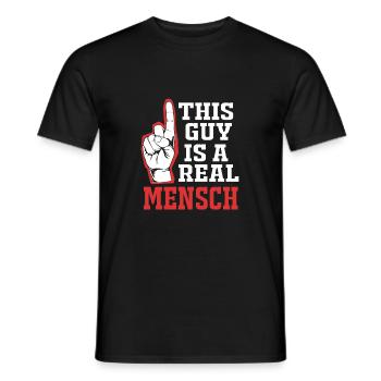 Hanukkah - Men's T-Shirt - black - Front - AI Model Male 178 light (178cm)