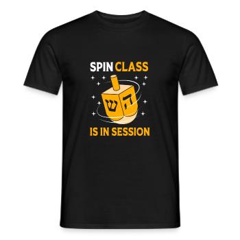 Hanukkah - Men's T-Shirt - black - Front - AI Model Male 178 light (178cm)