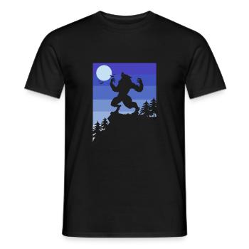 Loup-garou - T-shirt homme - noir - Devant - AI Model Male 178 light (178cm)