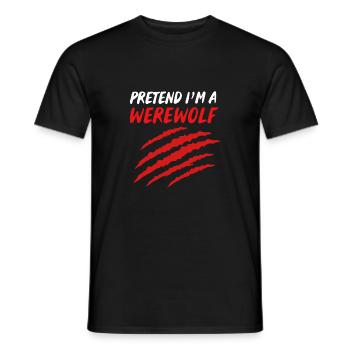 Loup-garou - T-shirt homme - noir - Devant - AI Model Male 178 light (178cm)
