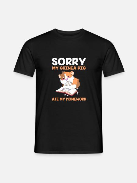 Guinea pig - Men's T-Shirt - black