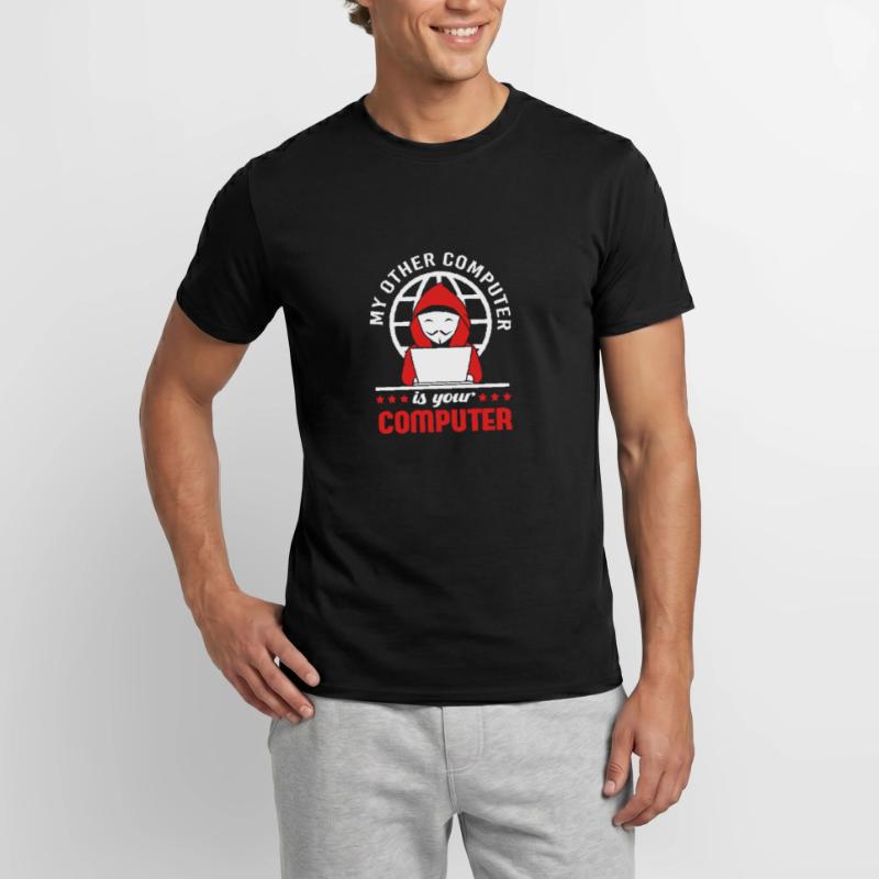 Cybersecurity Cyber Programmer Hacker Men’s T-shirt