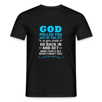 Drug-free addiction addicted - Men's T-Shirt - black - Front - AI Model Male 178 light (178cm)