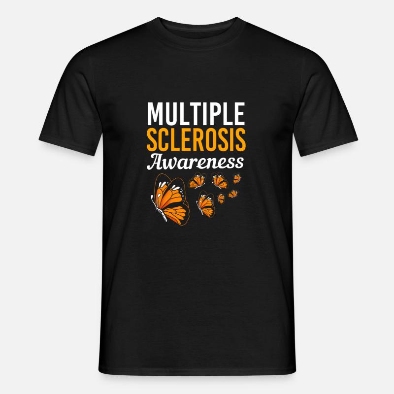 Multiple Sklerose MS - Männer T-Shirt - Schwarz