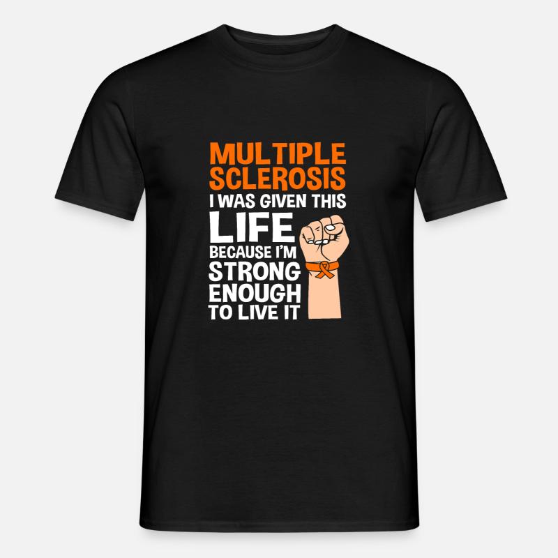 Multiple Sclerosis MS - Men's T-Shirt - black