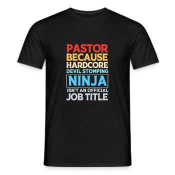 Pasteur - T-shirt homme - noir - Devant - AI Model Male 178 light (178cm)