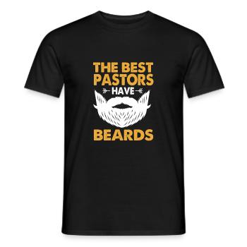 Pastor - Men's T-Shirt - black - Front - AI Model Male 178 light (178cm)