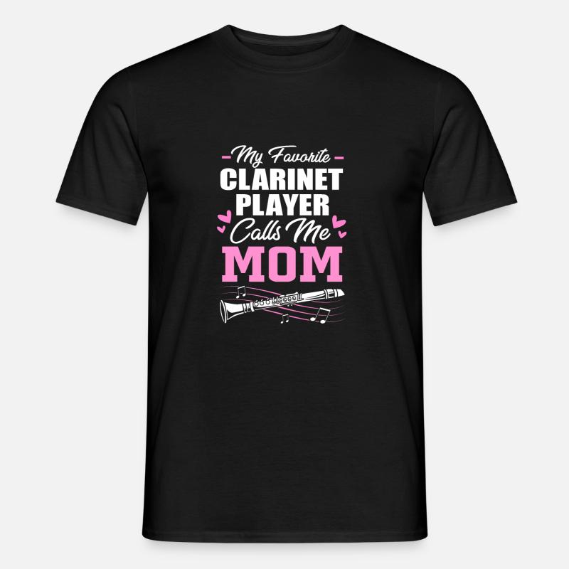 Klarinette - Männer T-Shirt - Schwarz