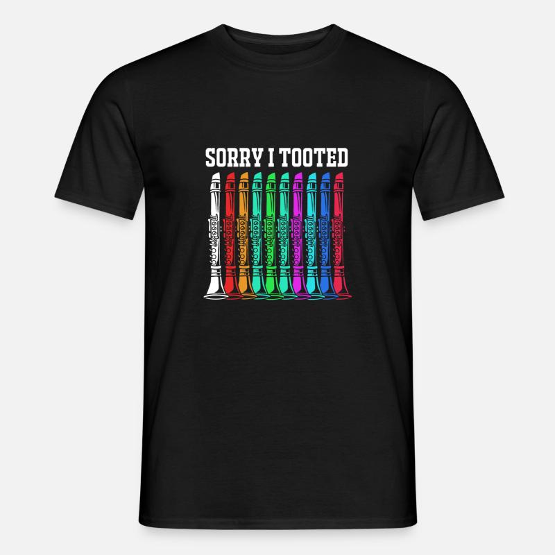 Klarinette - Männer T-Shirt - Schwarz