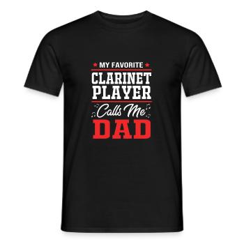 Clarinette - T-shirt homme - noir - Devant - AI Model Male 178 light (178cm)